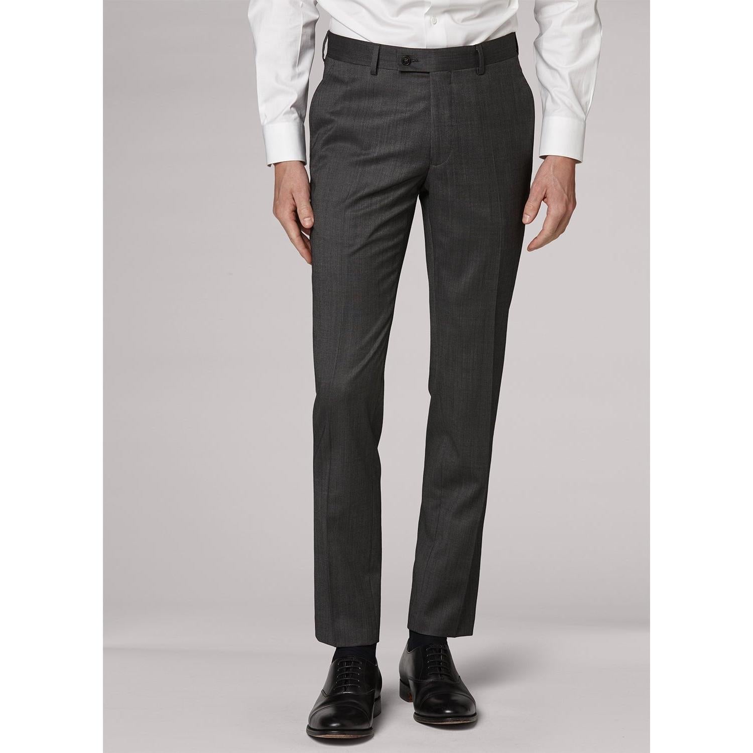 Fursac - Costume En Laine Vierge Gris Cendre - Gris Cendre