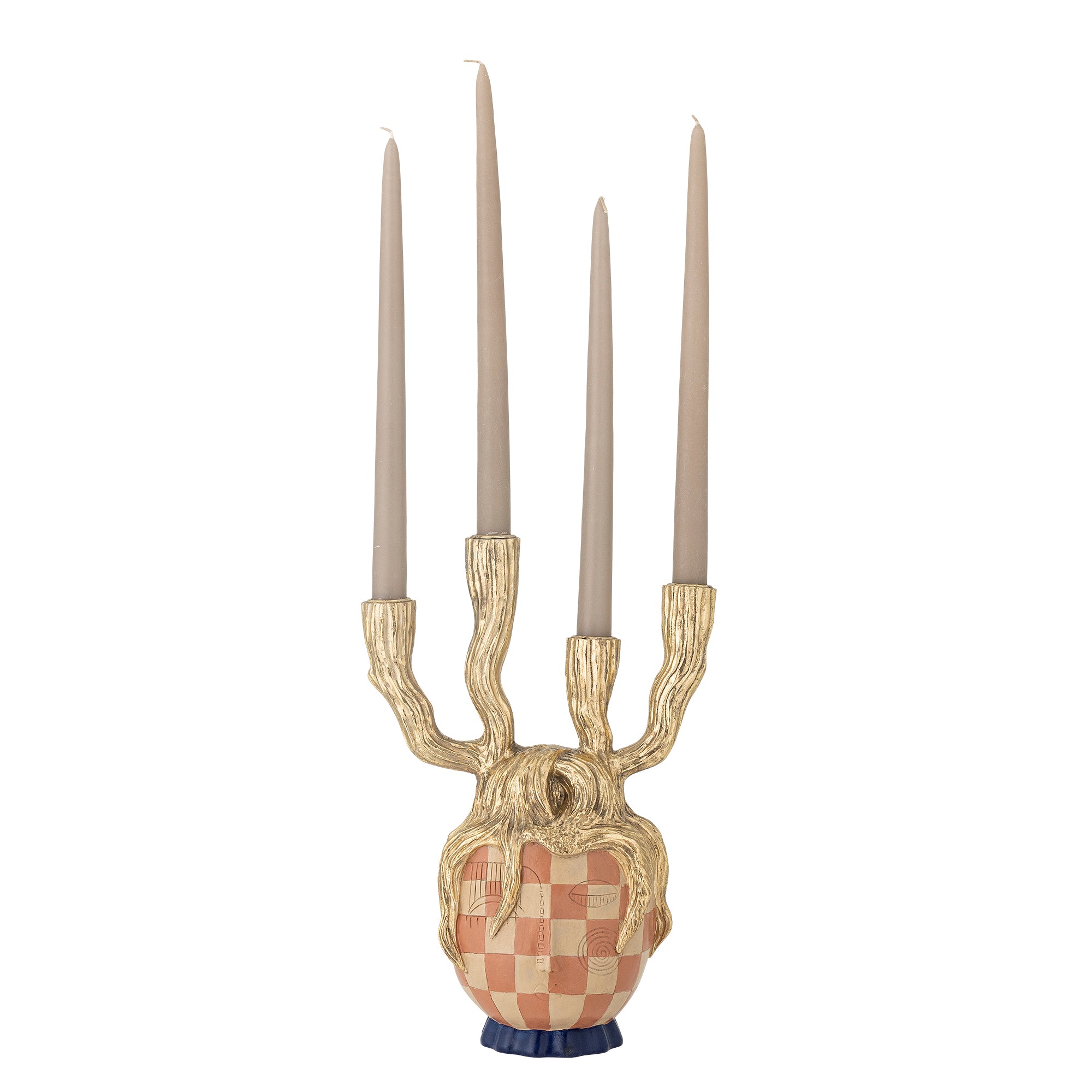 Medusa - Candle Holder - Gold - Polyresin