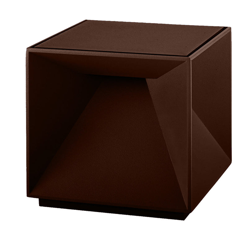 Cubox - Lampe De Chevet Sans Fil - Aluminium - Marron