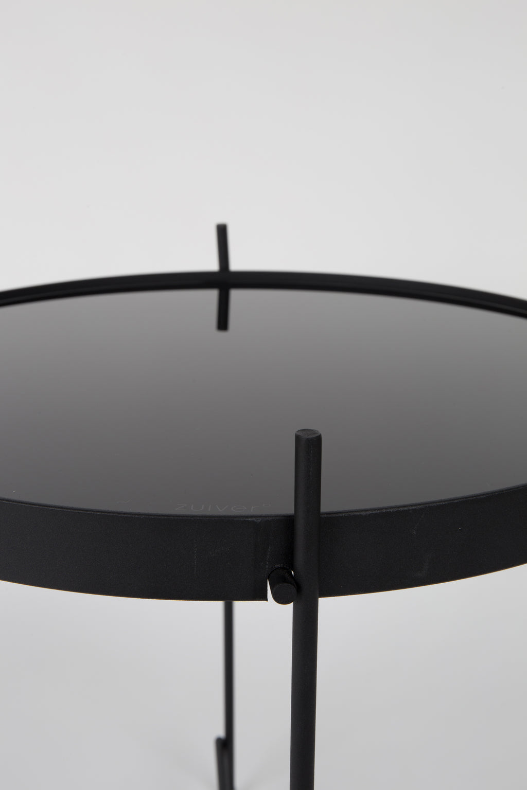 Cupido S - Mesa auxiliar - Vidrio - Negro
