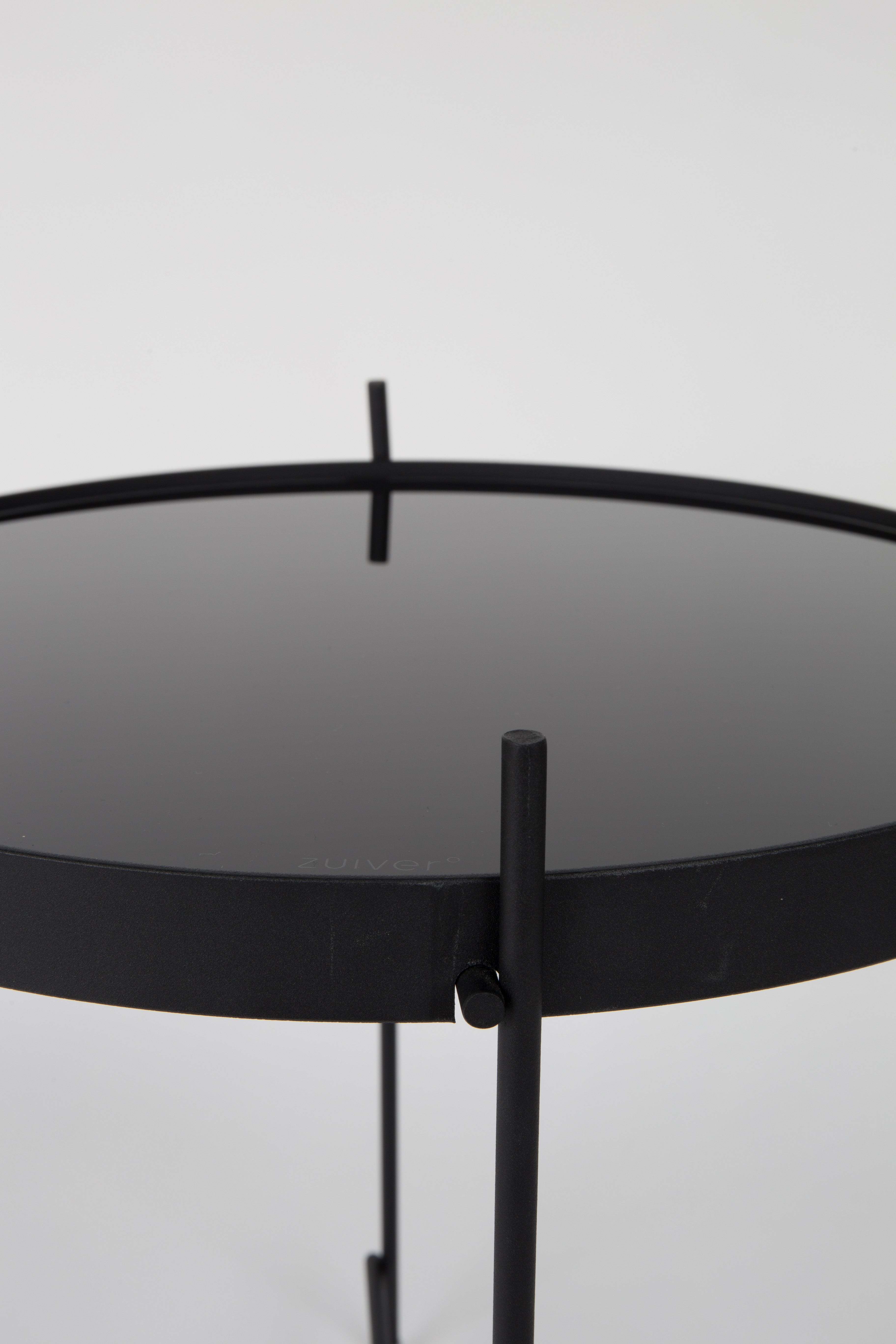 Cupido S - Mesa auxiliar - Vidrio - Negro