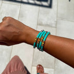 Pulseras Mini Léo - Aqua