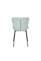 Junzo Rib - Set of 2 Dining Room Chairs - Fabric - Light Green