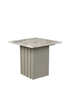 Clayton - Mesa auxiliar - Mármol macizo - Verde/Gris
