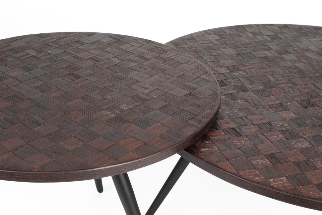Webster - Set of 2 Coffee Tables - Teak - Brown
