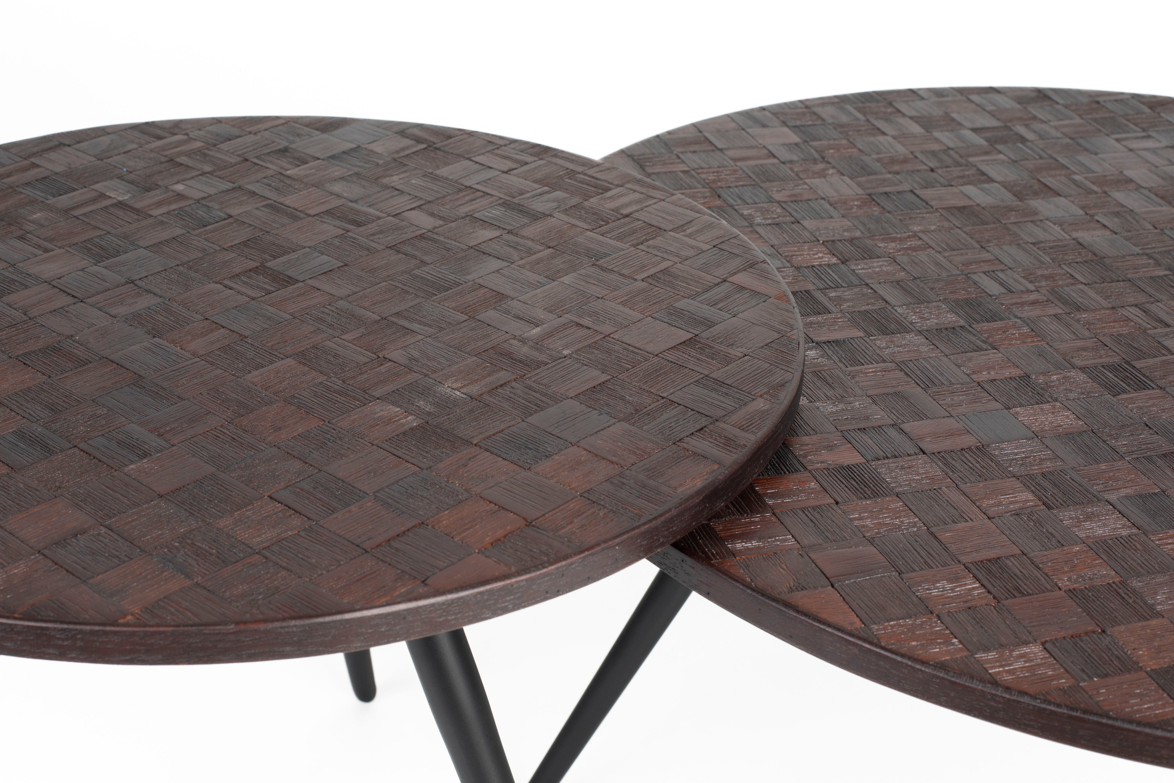Webster - Set of 2 Coffee Tables - Teak - Brown