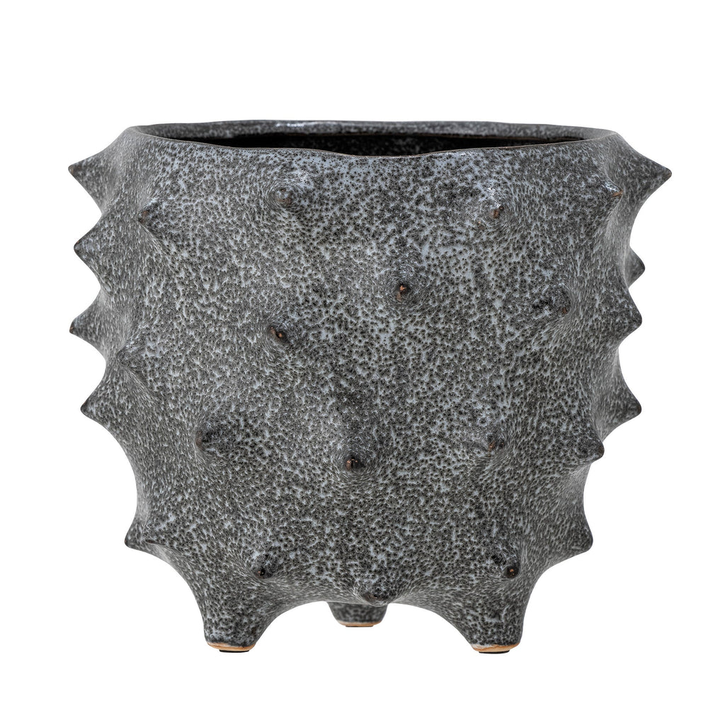 Ademir - Set of 4 Plant Pot Covers - Blue - Stoneware