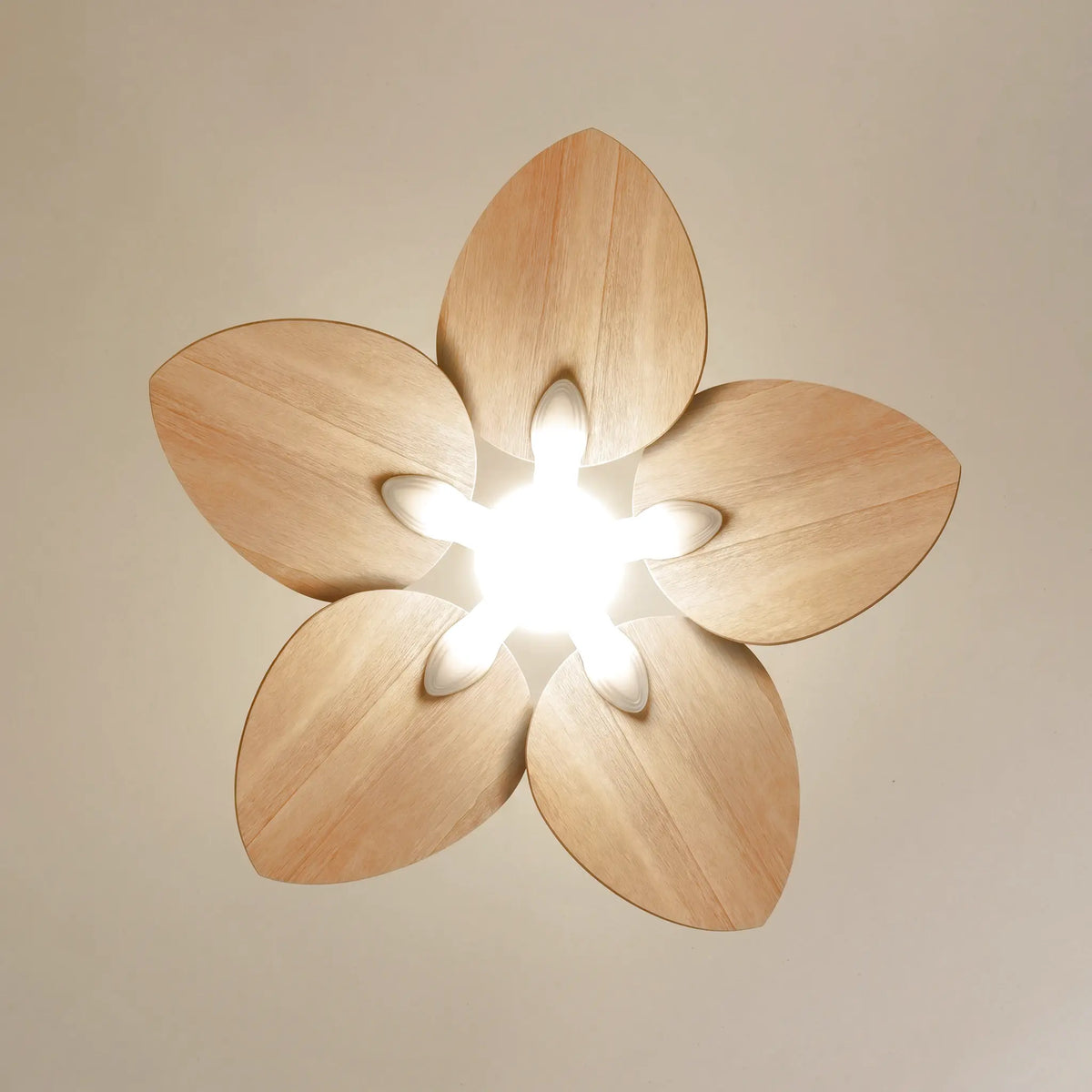Dahlia Teinté Chêne | Ventilateur De Plafond – Ø 109 Cm