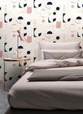 Rollo de Papel Pintado Daisy - Rosa Dorado