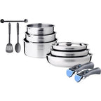 Battery 10 Pieces - Stainless Steel - Stainless Steel