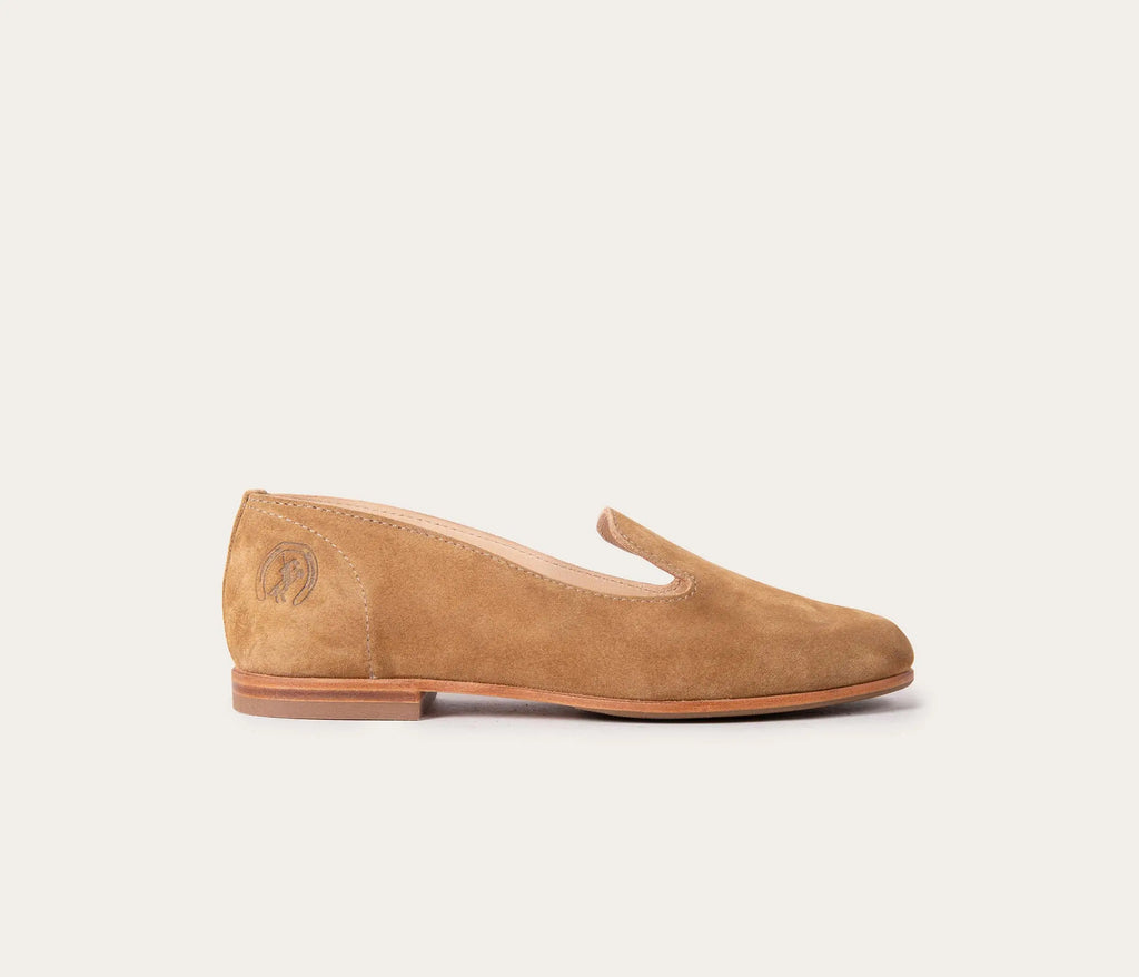 Mocassins Opale - Velours Havane - Femme