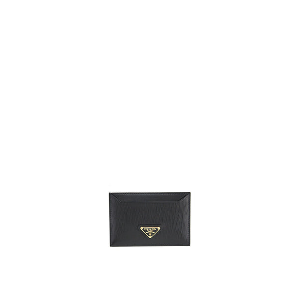 Prada - Leather Card Holder - Women - Black
