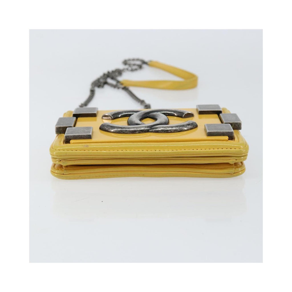 Chanel - Boy Brick Flap Mini leather pouch - Yellow