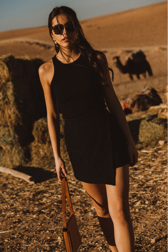 Vest Top Agnès Noir