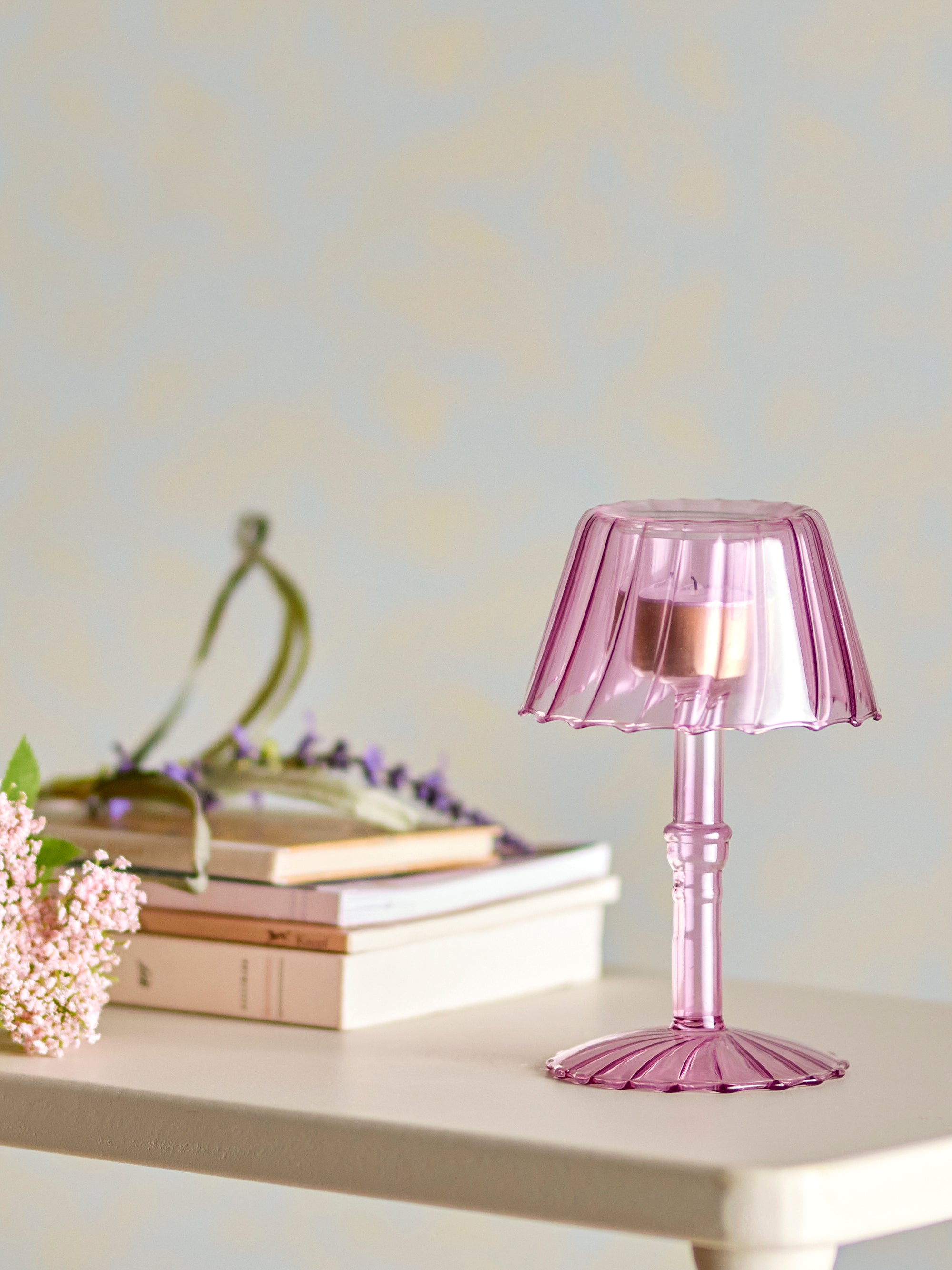 Cisco - Votive - Powder Pink - Glass