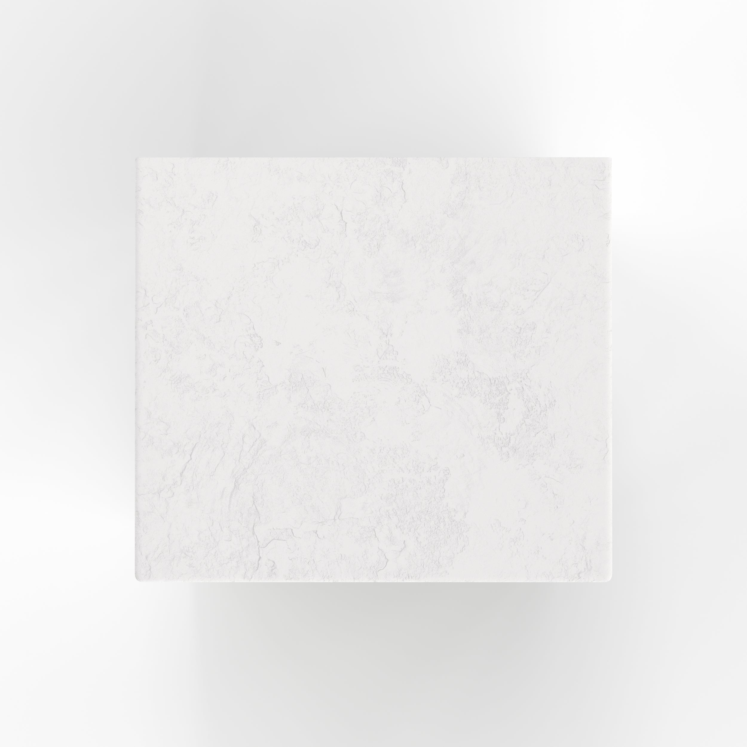 Fira - Bedside Table In Off-White Plaster And Acacia Wood