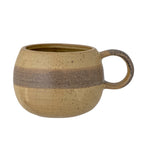 Solange - Set of 12 Mugs - Natural - Stoneware