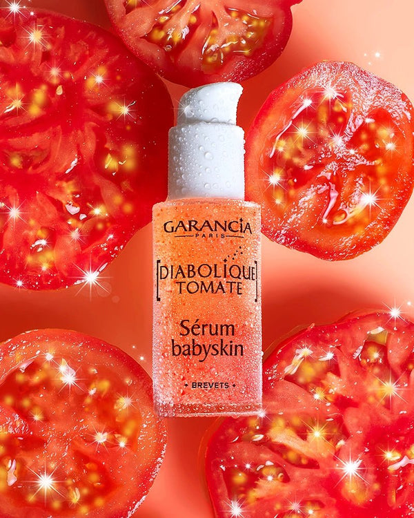 diabolical product tomato serum babyskin with tomato background