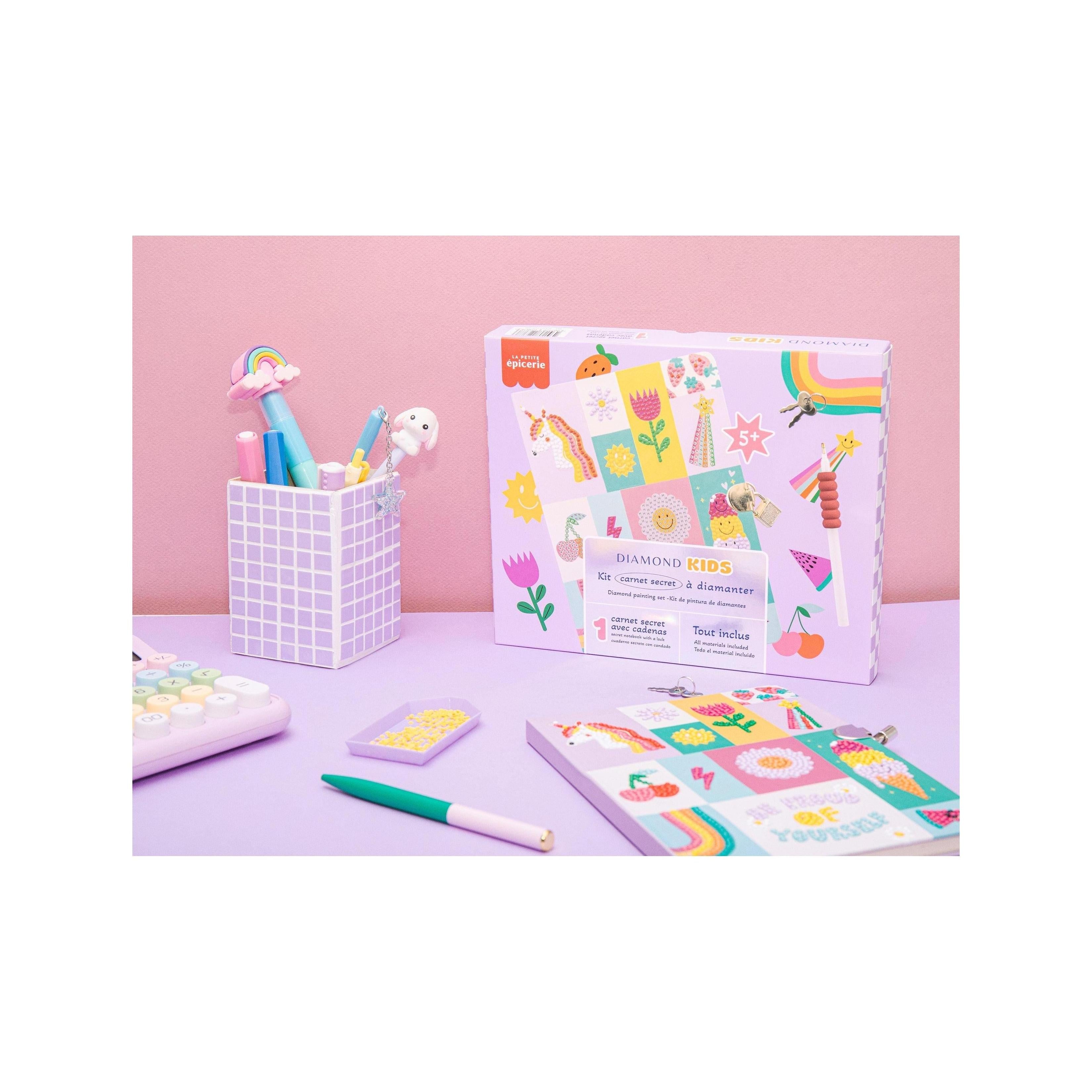 Kit Créatif Diamond Painting Kids - Carnet Secret
