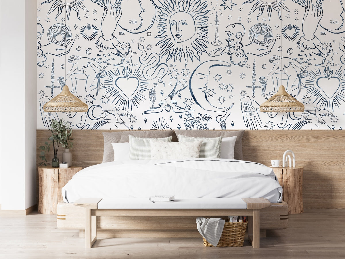 Mural Divin - Línea Azul Azurita