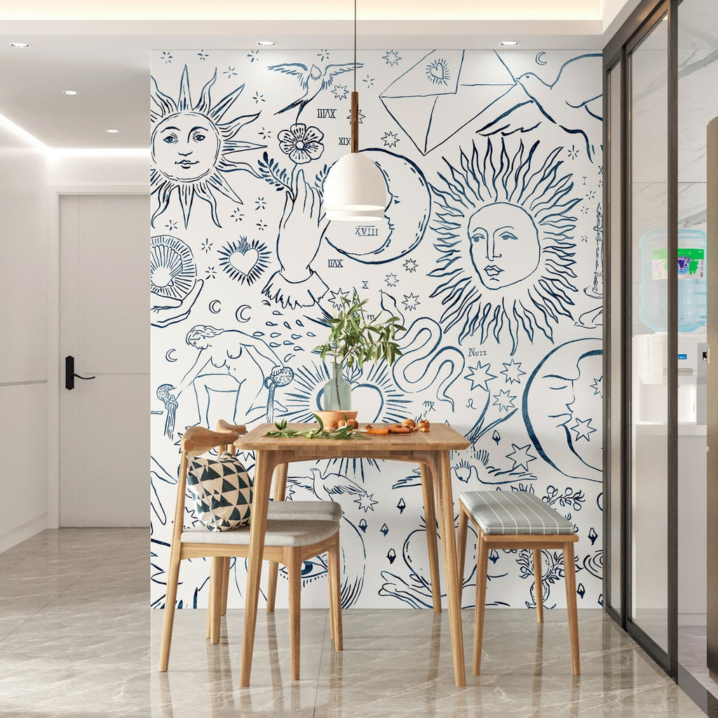 Mural Divin - Línea Azul Azurita