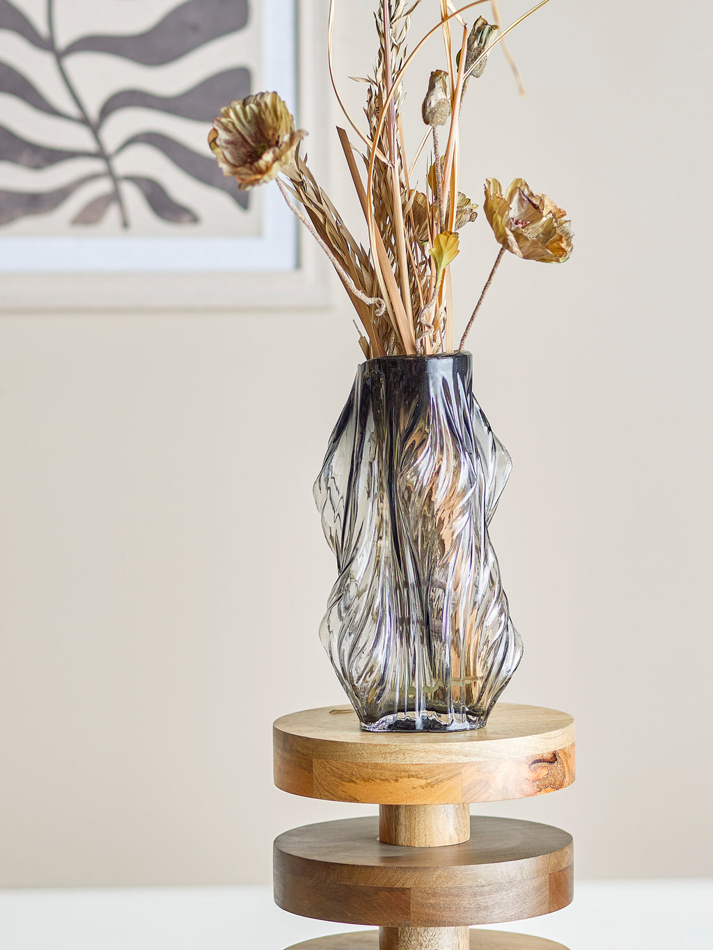 Tulla - Vase - Grey - Glass