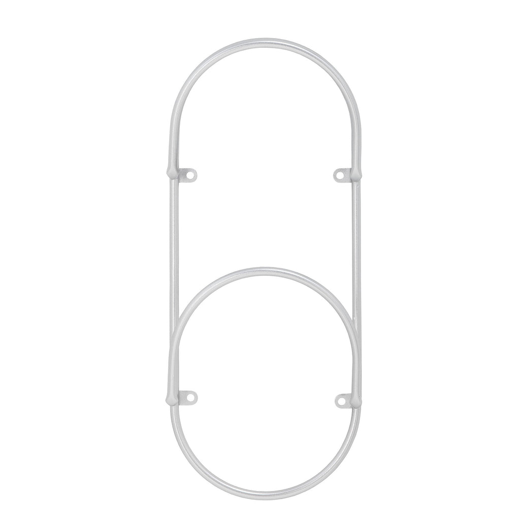 Carlton - Set of 4 Magazine Racks - Silver - Metal