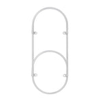Carlton - Set of 4 Magazine Racks - Silver - Metal