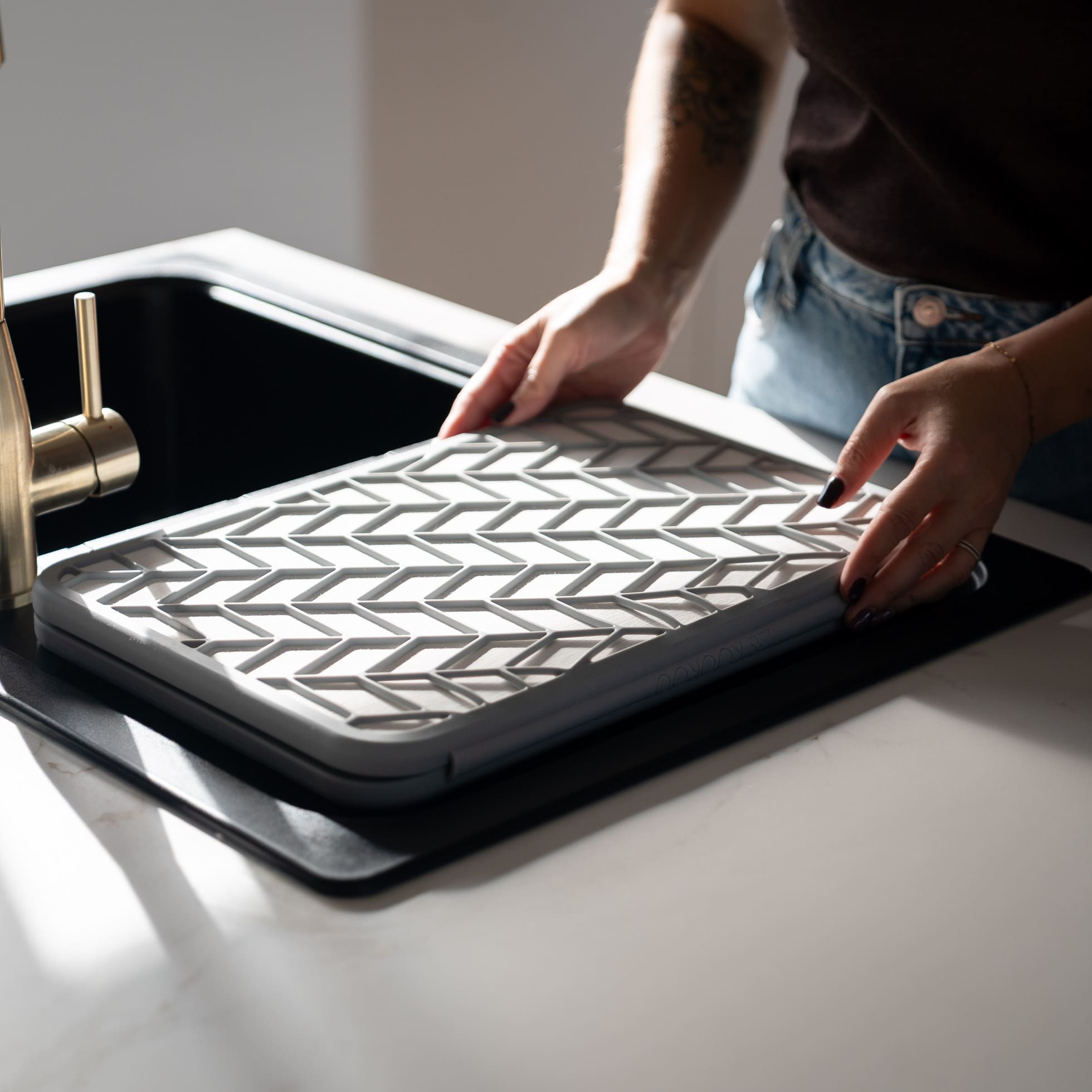 Double Diatomite Stone Dish Rack - 2 Colours