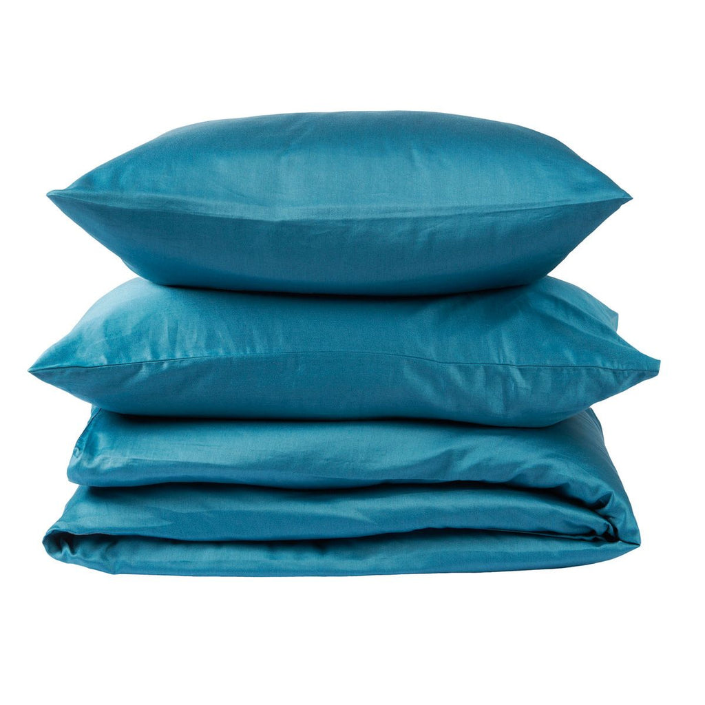 Douce Nuit - Housse Couette - Bleu Paon