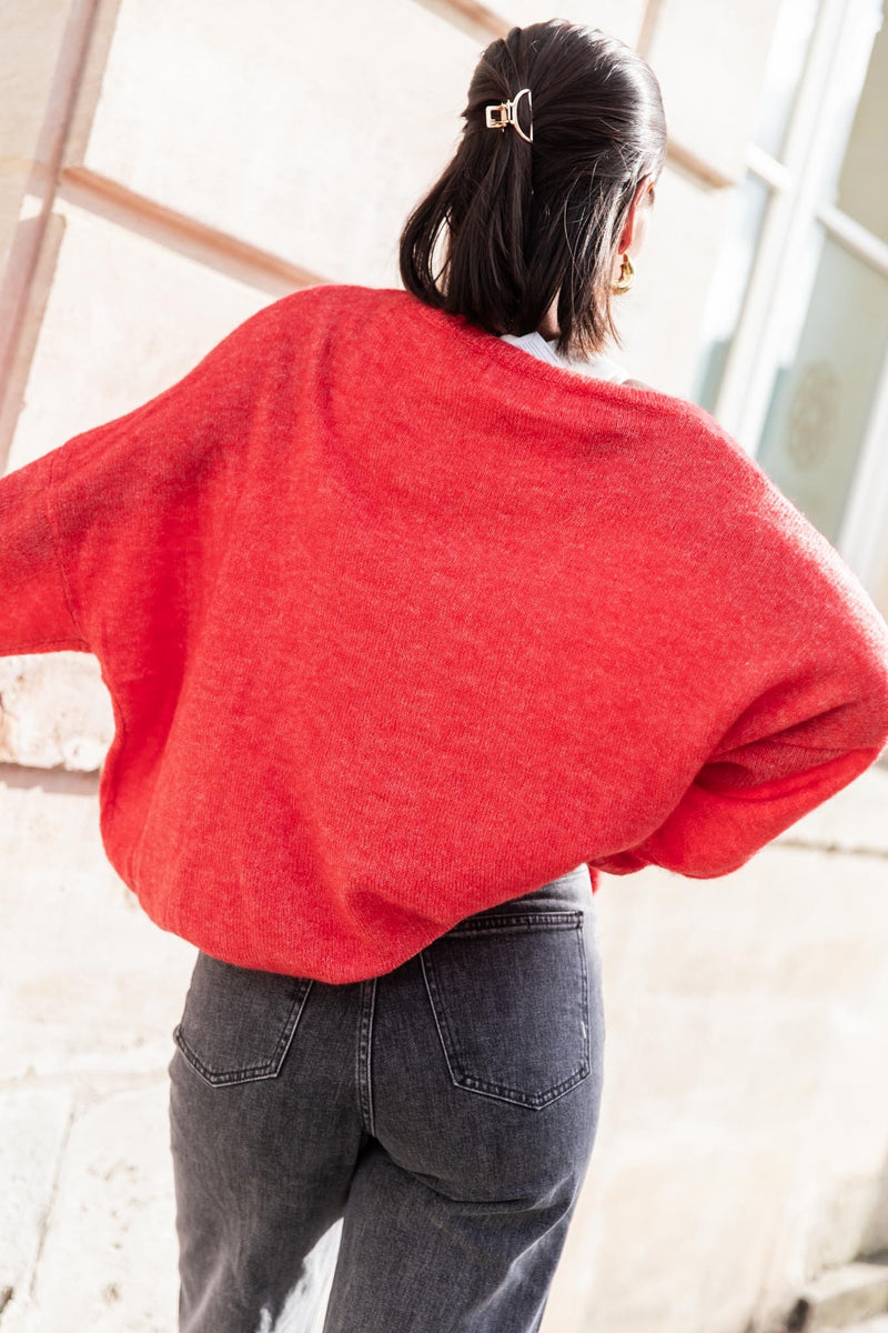 DOUCEUR Coral - Loose sweater