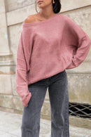 DOUCEUR Vieux Rose - Pull Loose