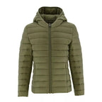 Carla Basic Hooded Puffer Jacket - Green - Kids