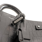 Le Sac De Jour Saint Laurent Embossé Crocodile