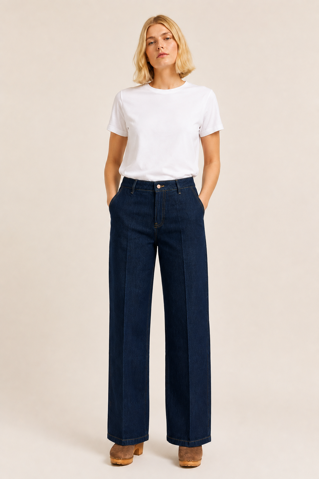 Jeansy Pilate Manchester - Niebieski - Rinse Wash