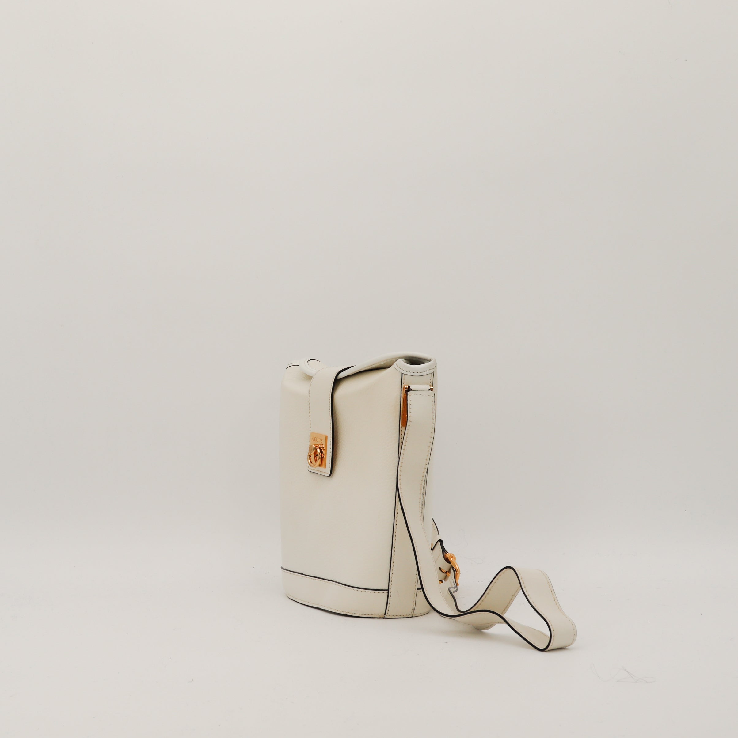 Le Seau Céline Cuir Blanc