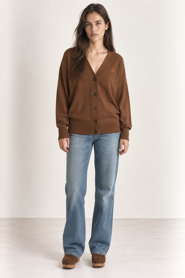 Sweter Latin - Orzechowy