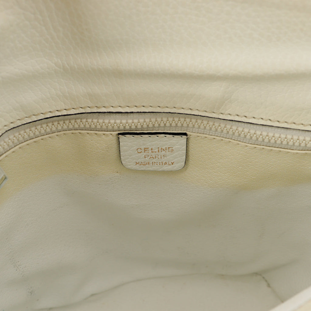 Le Seau Céline Cuir Blanc