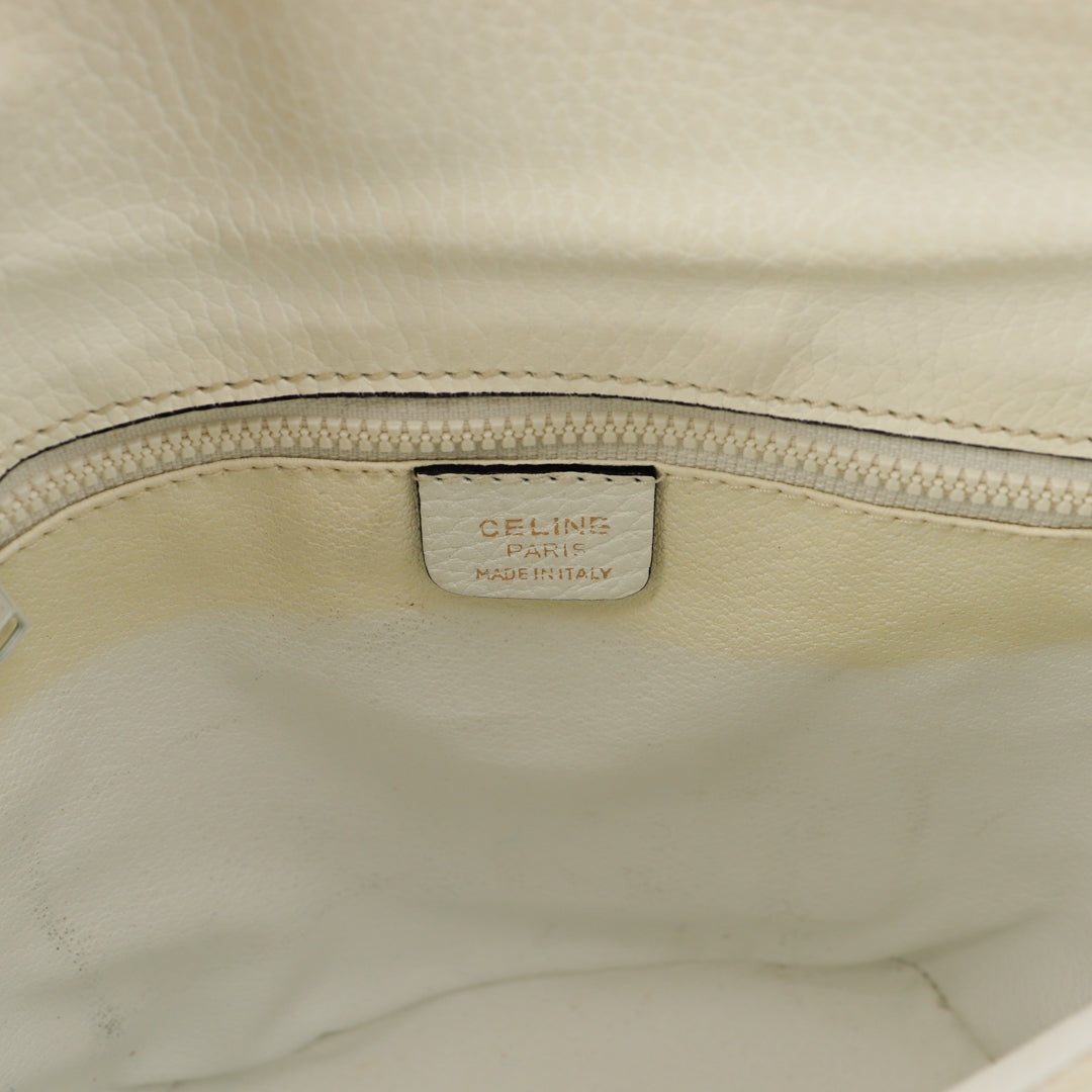 Le Seau Céline Cuir Blanc