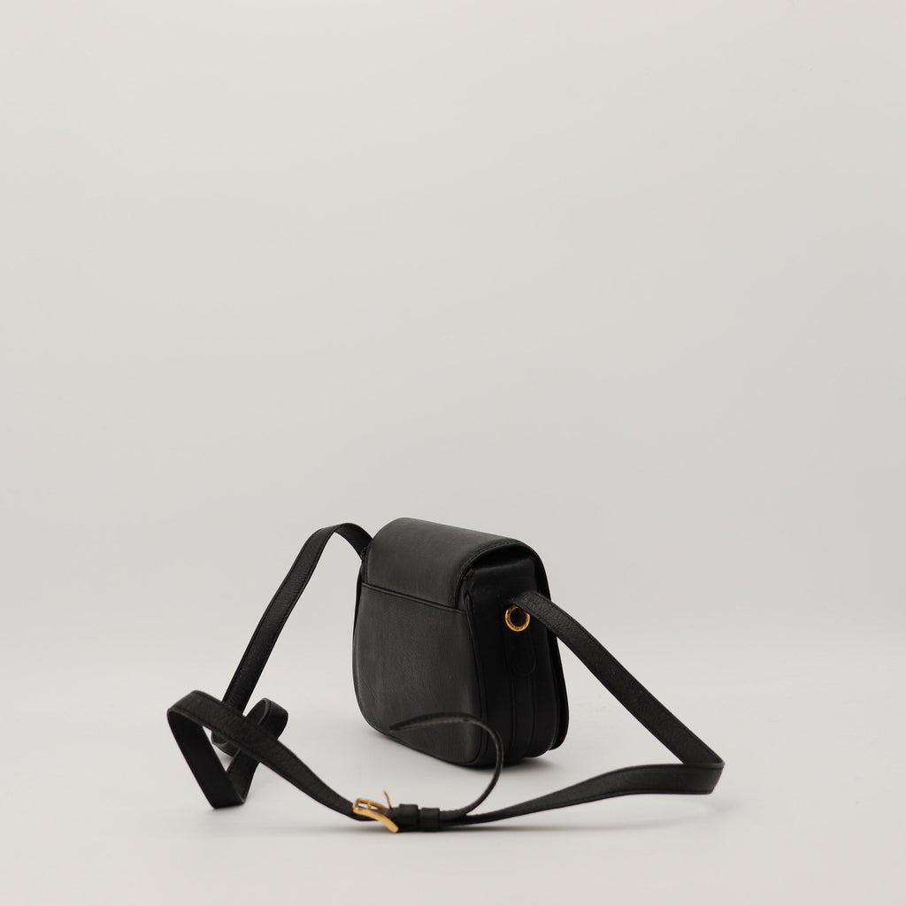 La Sacoche Triomphe Cuir Noir Céline