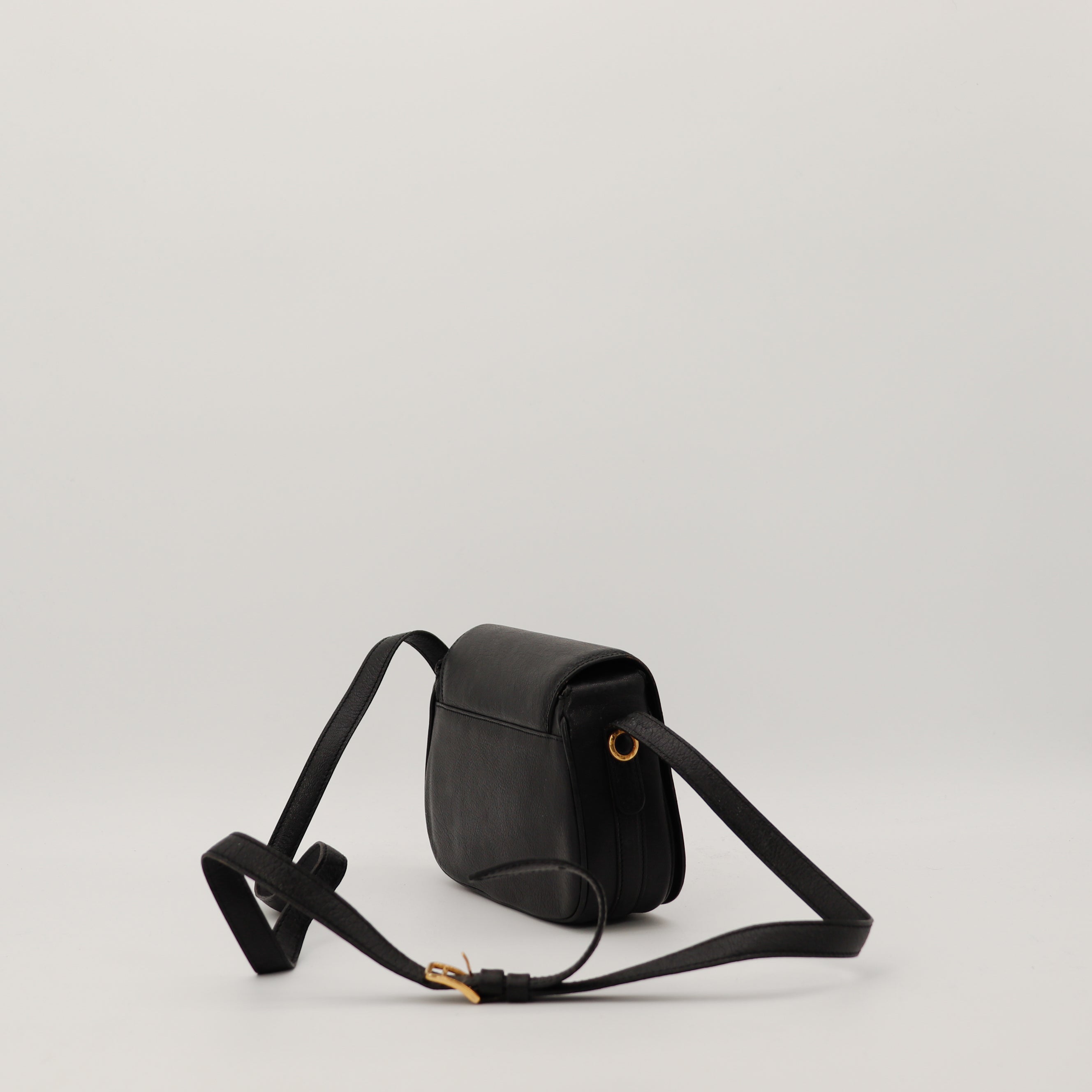 La Sacoche Triomphe Cuir Noir Céline