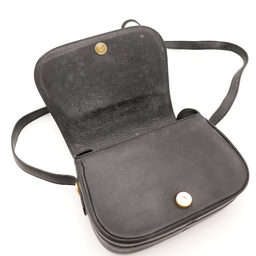 La Sacoche Triomphe Cuir Noir Céline