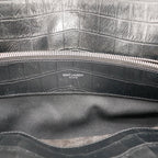 Le Sac De Jour Saint Laurent Embossé Crocodile
