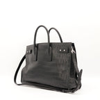 Le Sac De Jour Saint Laurent Embossé Crocodile