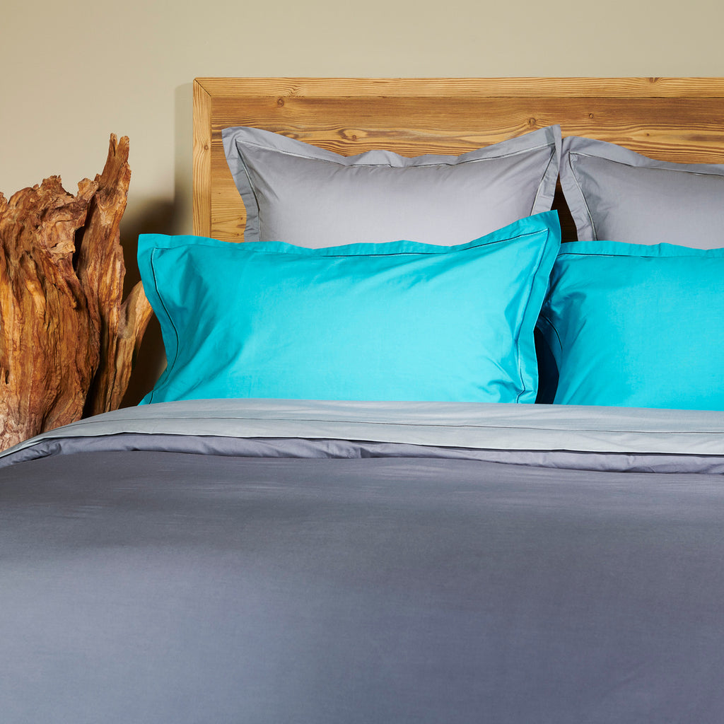 Uni Percale - Housse Couette - Gris