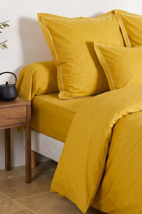 Uni Percale - Drap Housse - Miel