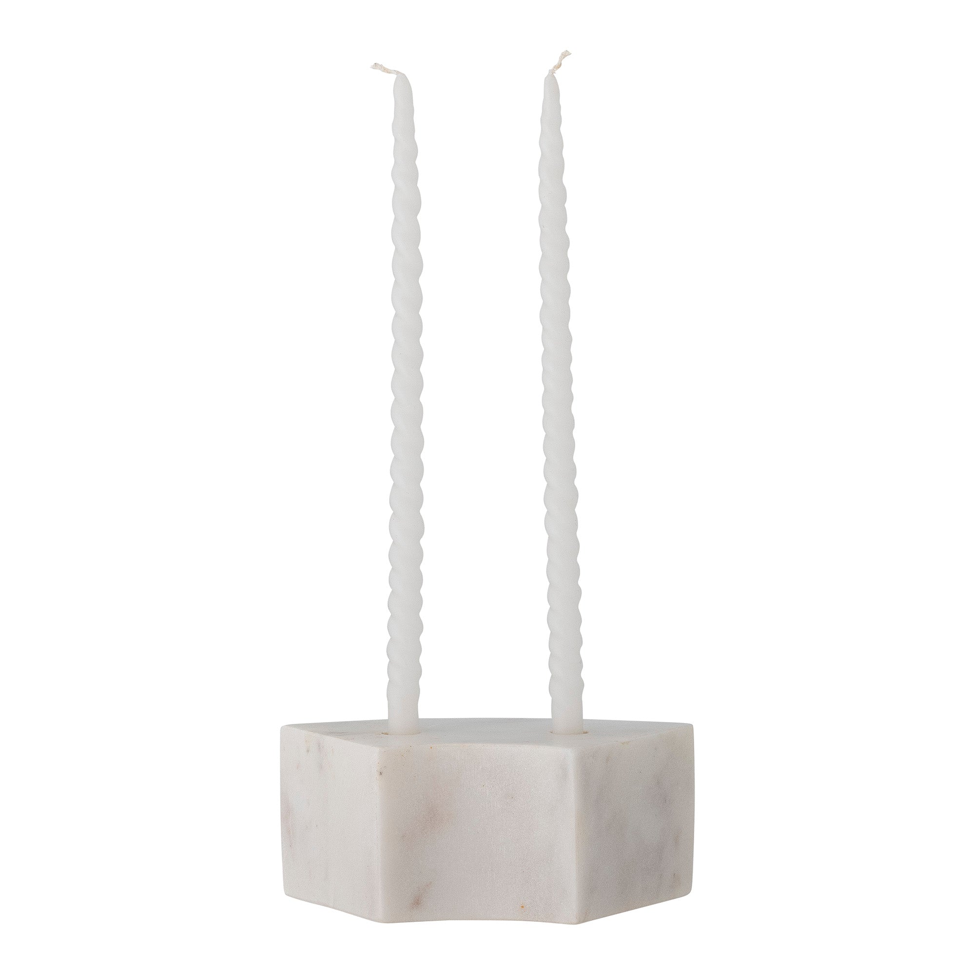 Florida - Set of 4 Candle Holders - White - Marble