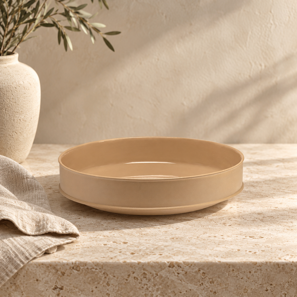 Dune - Deep Bowl - XL - Porcelain - Clay