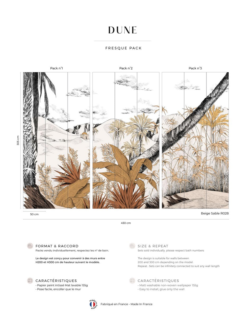 Mural Dune - Beige Sable
