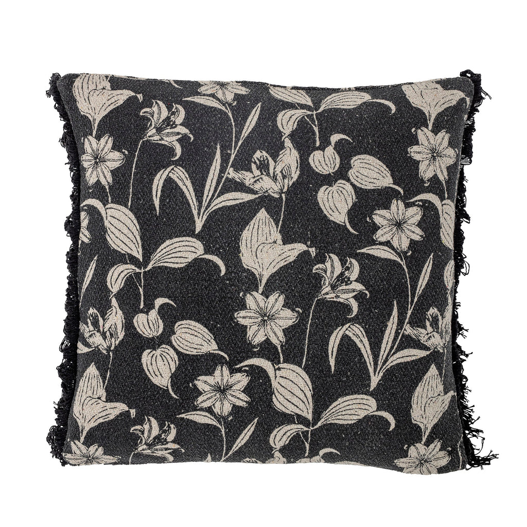Mali - Set of 2 Cushions - Black - Recycled Cotton